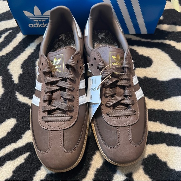 NWT Adidas Samba OG W Sneakers Earth Strata Size Women’s 7 - Picture 10 of 15